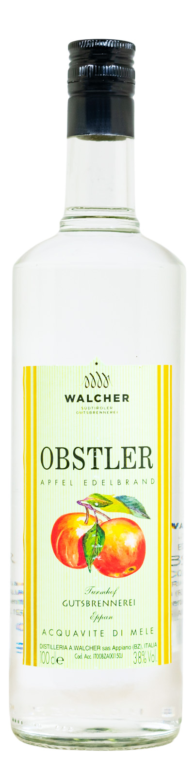 Walcher Obstler Edelbrand Classic - 1 Liter 38% vol