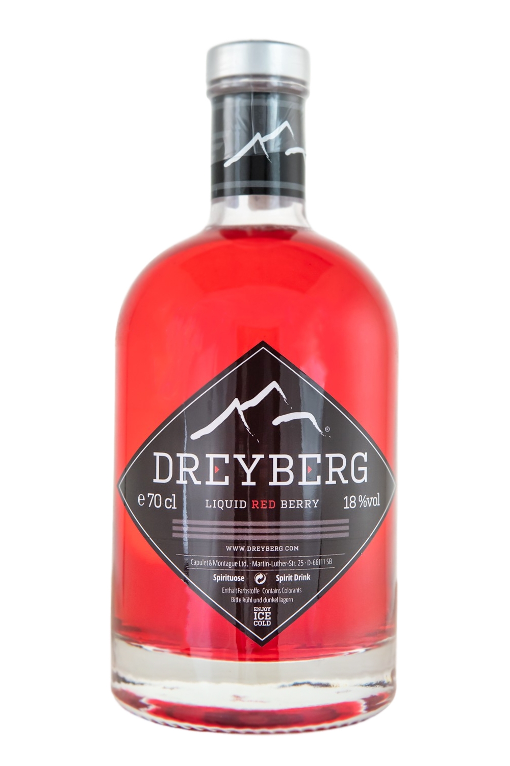 Dreyberg Liquid Red Berry Spirituose - 0,7L 18% vol