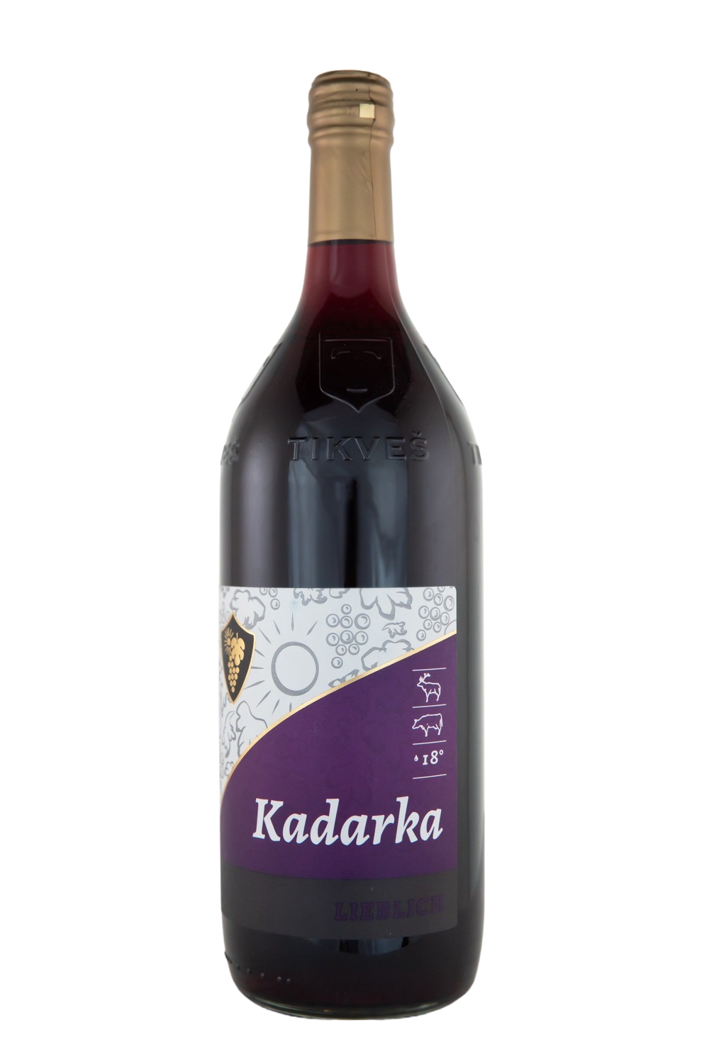 Kadarka Tikves Rotwein lieblich - 1 Liter 10,5% vol