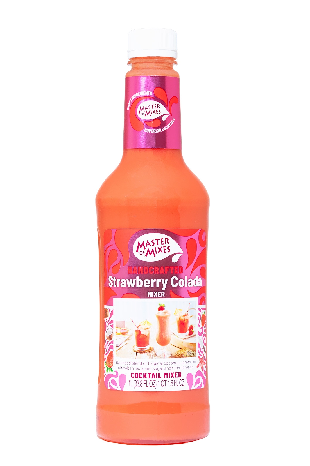 Master of Mixes Strawberry Colada Cocktail Mixer - 1 Liter