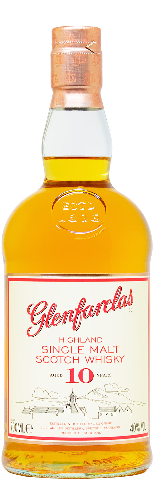 Glenfarclas 10 Jahre Single Malt Scotch Whisky - 0,7L 40% vol