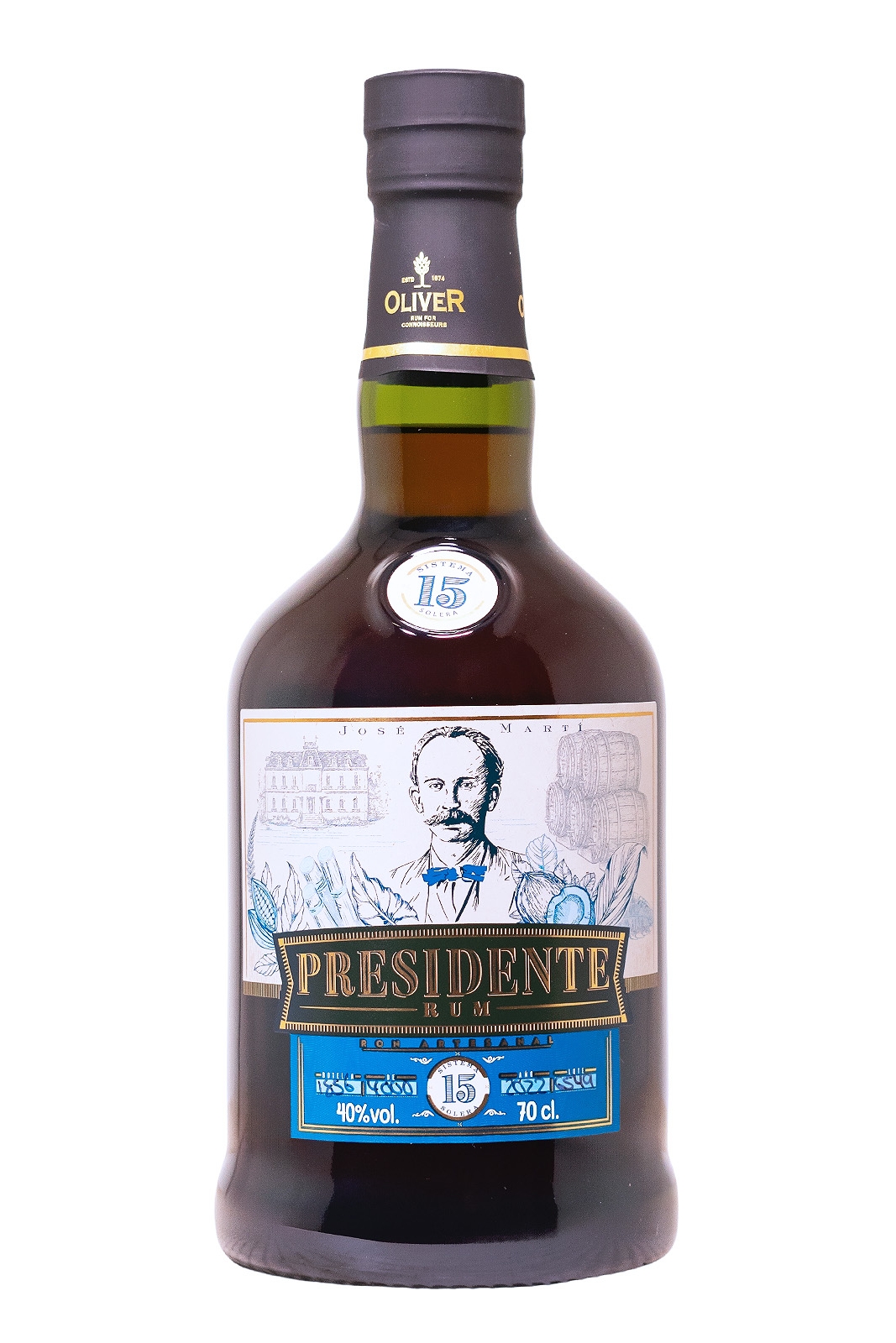 Presidente 15 Jahre Rum - 0,7L 40% vol