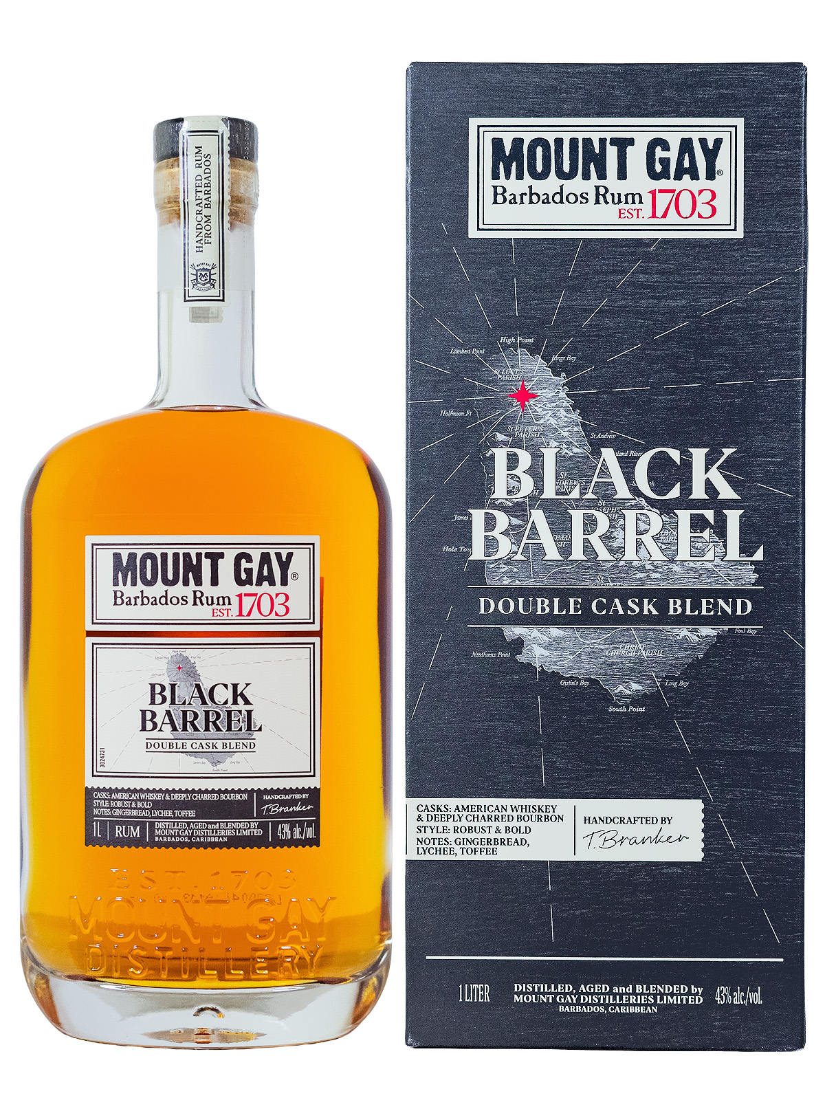 Mount Gay Black Barrel Rum - 1 Liter 43% vol