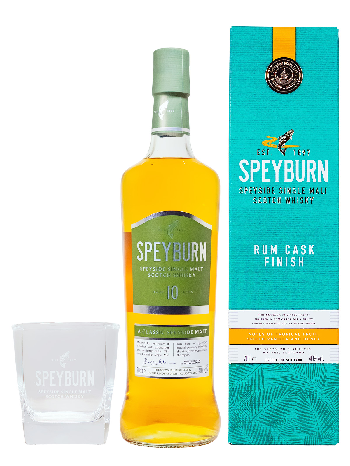 Speyburn 10 Jahre Geschenkset - 0,7L 40% vol