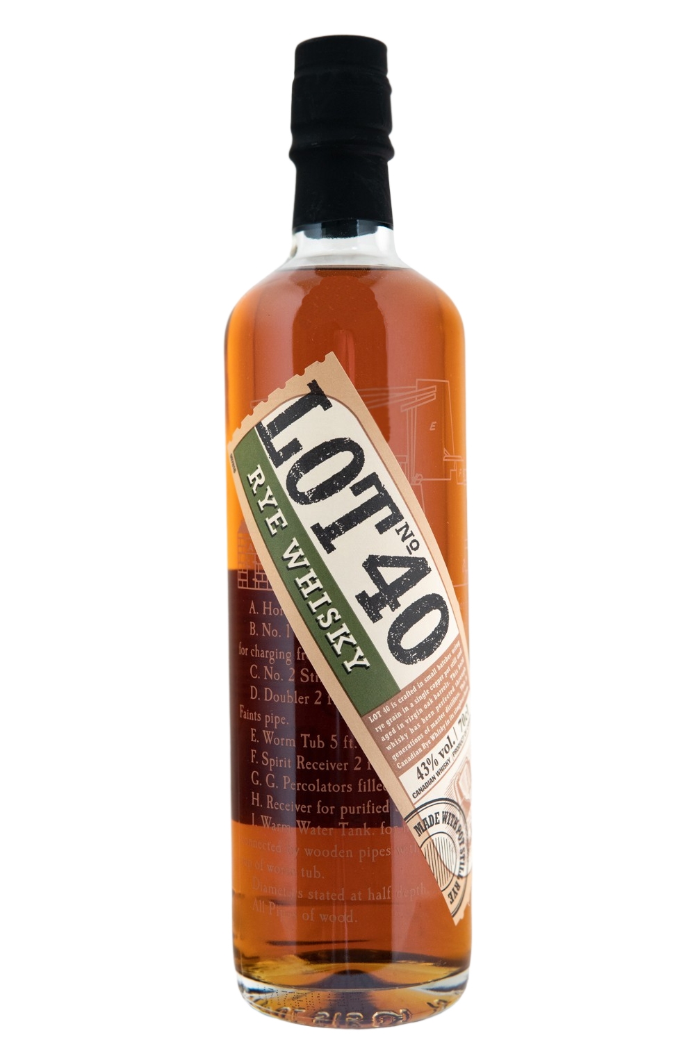 LOT 40 Canadian Rye Whisky - 0,7L 43% vol