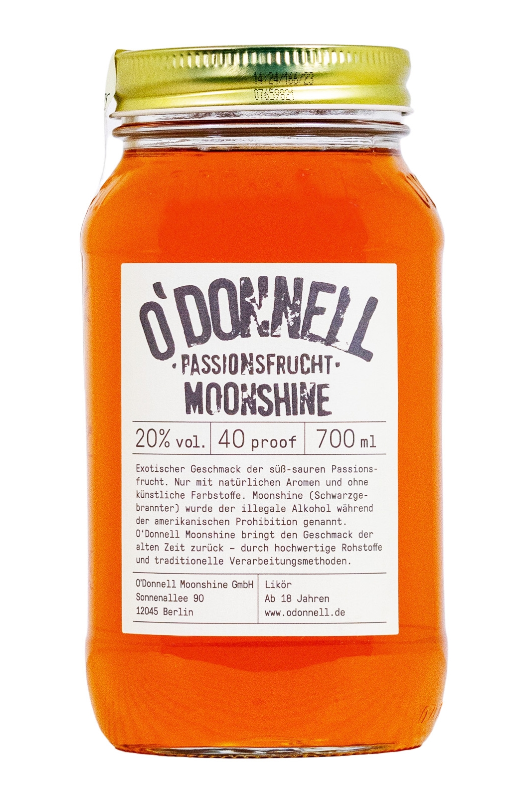 O'Donnel Moonshine Passionsfrucht - 0,7L 20% vol