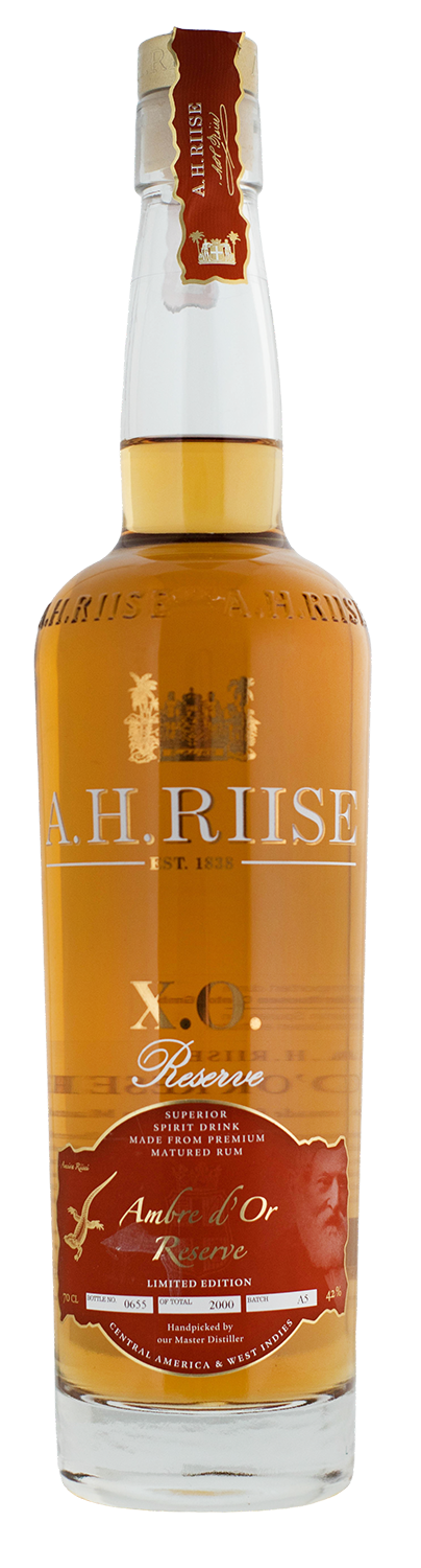 A.H. Riise X.O. Ambre d'or Reserve Spirituose auf Rum-Basis - 0,7L 42% vol
