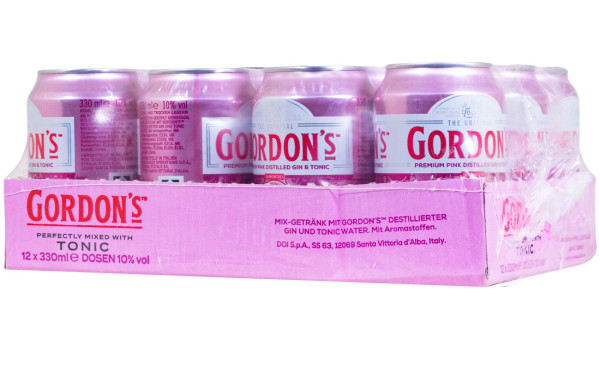 Pink x [12 (3L) Paket Gordons 0,25L] kaufen günstig Gin