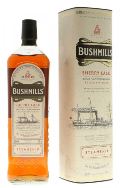Bushmills Steamship Sherry Cask Single Malt Whiskey - 1 Liter 40% vol
