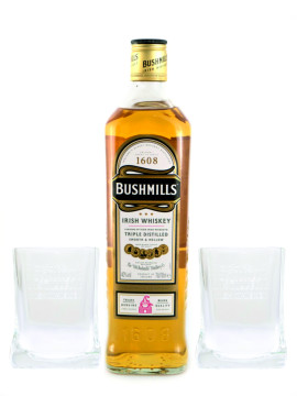 Bundle: Bushmills Original Blended Irish Whiskey + 2x Bushmills Original Tumbler - 0,7L 40% vol