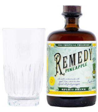 Remedy Pineapple + Glas - 0,7L 40% vol