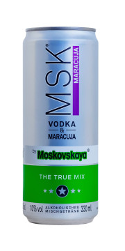 MSK Vodka & Maracuja - 0,33L 10% vol