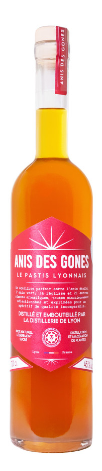 Anis des Gones Rouge Le Pastis Lyonnais - 0,7L 45% vol