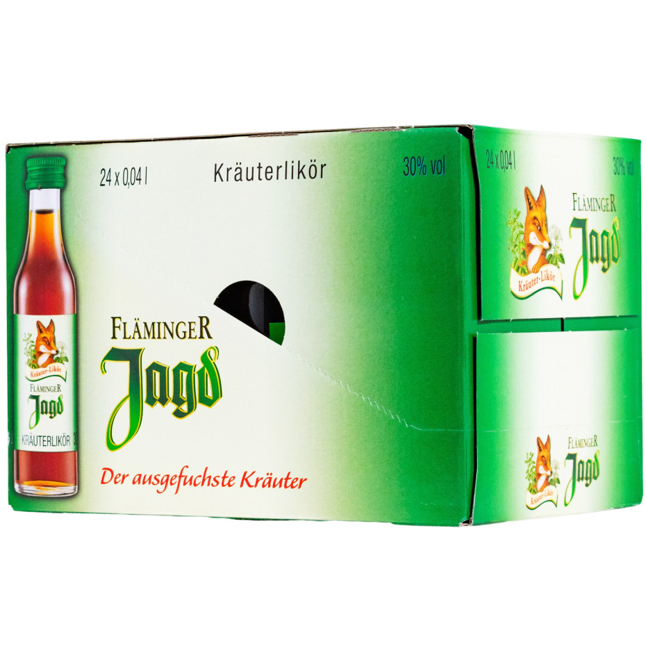 Paket [24 x 0,04L] Fläminger Jagd Kräuter - 0,96L 30% vol