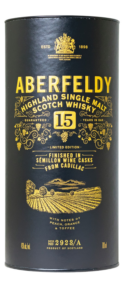 Aberfeldy 15 Jahre Cadillac Finish - 0,7L 43% vol