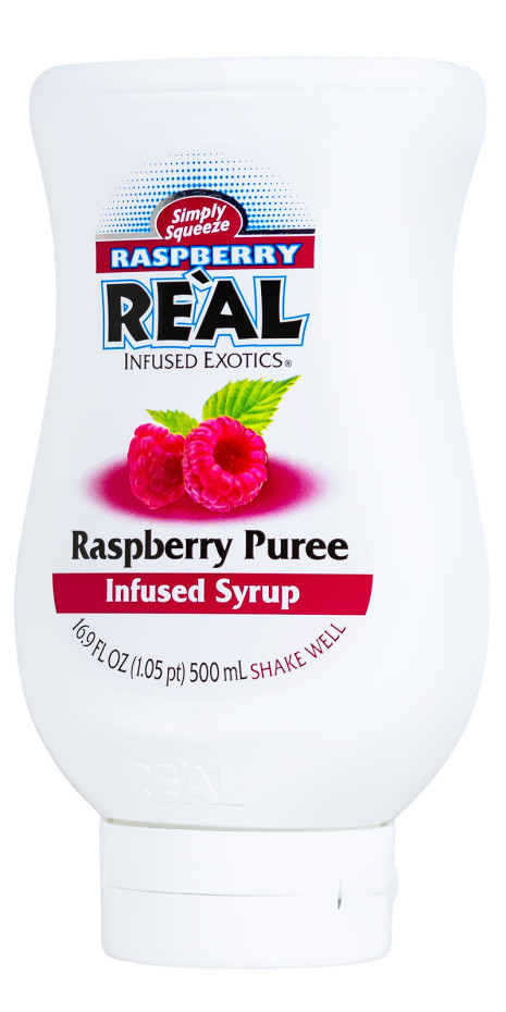 Real Raspberry Sirup mit Himbeerpüree - 0,5L