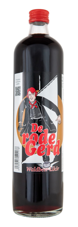 De rode Gerd Waldbeer Likör - 0,7L 22% vol