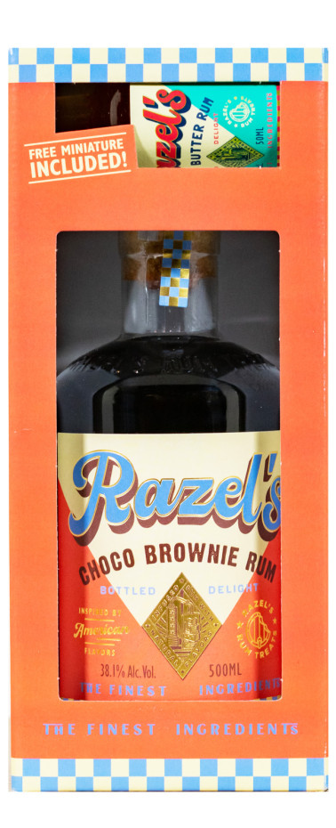 Razels Choco Brownie Rum mit Miniatur - 0,55L 38,1% vol