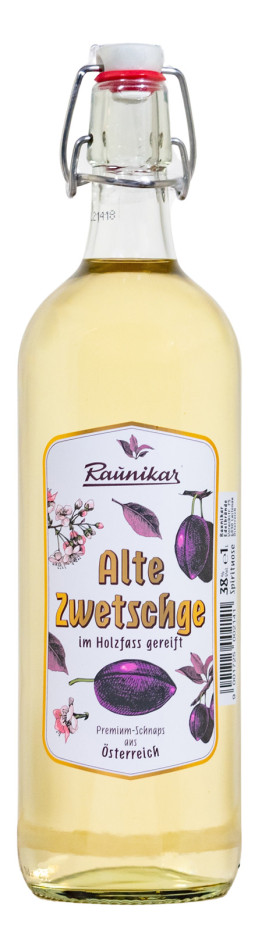 Raunikar Alte Zwetschge - 1 Liter 38% vol