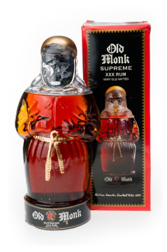 Old Monk Rum Supreme aus Indien (Mönchsflasche) - 0,7L 42,8% vol