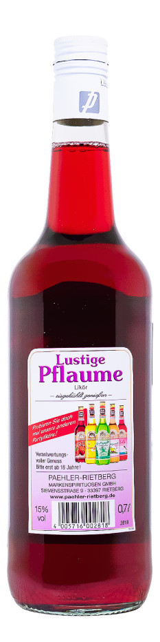 Lustige Pflaume Likör - 0,7L 15% vol