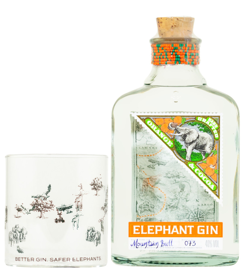 Elephant Orange Cocoa Gin mit Glas - 0,5L 40% vol