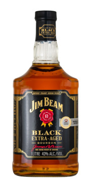 Jim Beam Black Extra Aged Bourbon Whiskey - 1 Liter 43% vol