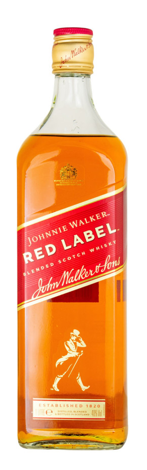 Johnnie Walker Whisky Red Label Scotch Whisky - 1 Liter 40% vol