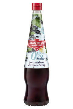 Mautner Johannisbeere Zitrone Sirup 0% Zucker - 0,7L