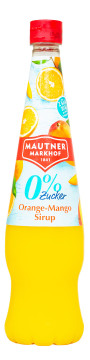 Mautner Orange Mango Sirup 0% Zucker - 0,7L