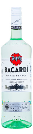 Bacardi Carta Blanca Superior White Rum - 1 Liter 37,5% vol