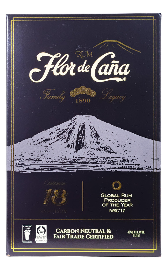 Flor de Cana Centenario 18 Jahre - 1 Liter 40% vol