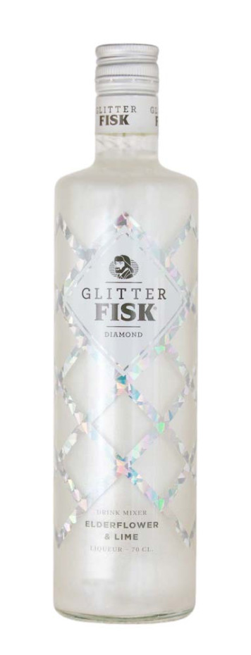 Glitter Fisk Diamond Elderflower & Lime Likör - 0,7L 15% vol