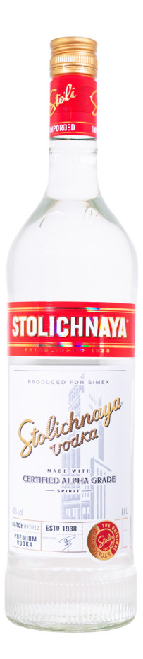 Stolichnaya Vodka - 1 Liter 40% vol