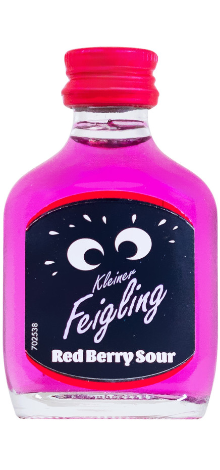 Kleiner Feigling Red Berry Sour Shot Glas-Flasche - 0,02L 15% vol