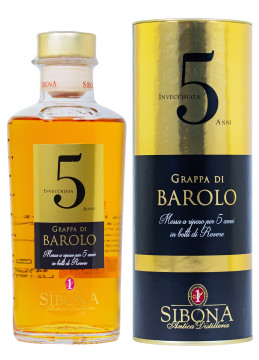 Sibona Grappa di Barolo Invecchiata 5 Jahre - 0,5L 44% vol