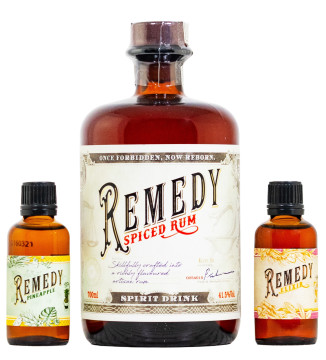 Remedy Spiced mit 2 Minaturen - 0,8L 38,5% vol