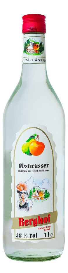 Berghof Obstwasser - 1 Liter 38% vol