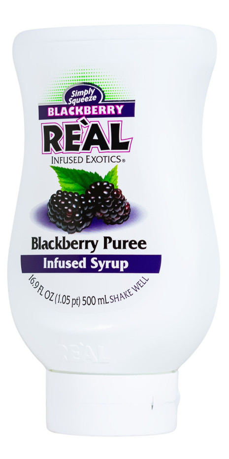 Real Blackberry Sirup mit Brombeerpüree - 0,5L