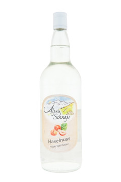 Alpenschnaps Haselnuss Milde Spirituose - 1 Liter 33% vol