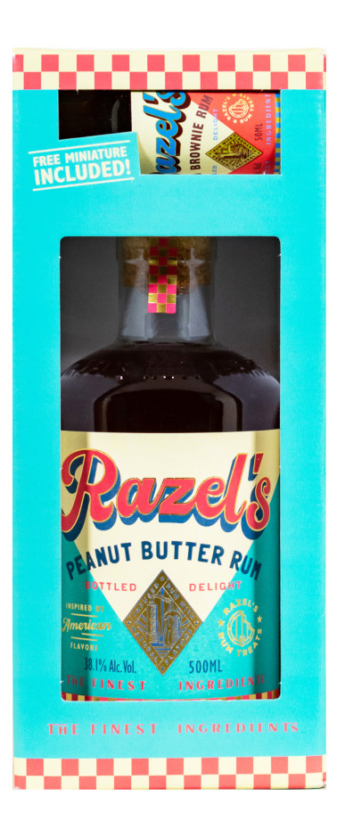 Razels Peanut Butter Rum mit Miniatur - 0,55L 38,1% vol