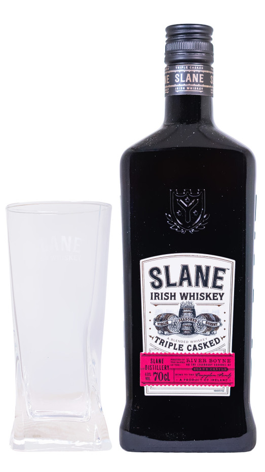 Slane Irish Whiskey mit Longdrinkglas - 0,7L 40% vol