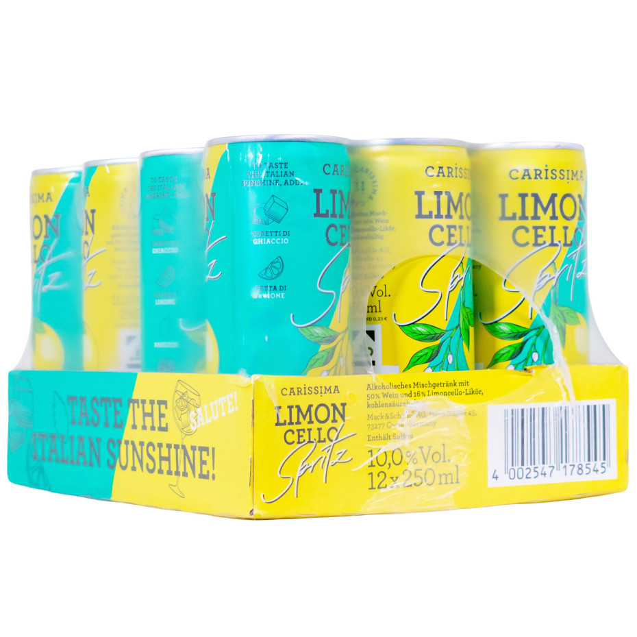 Paket [10 x 0,25L] Carissima Limoncello Spritz - 2,5L 10% vol