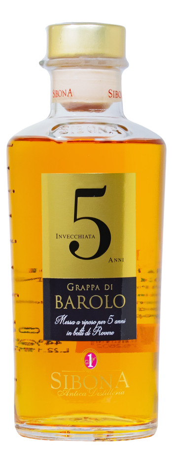 Sibona Grappa di Barolo Invecchiata 5 Jahre - 0,5L 44% vol