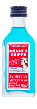 Männergrippe Ice-Mint-Likör - 0,02L 15% vol