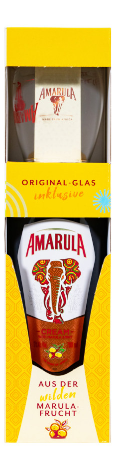 Amarula Cream Likör mit Glas - 0,7L 17% vol