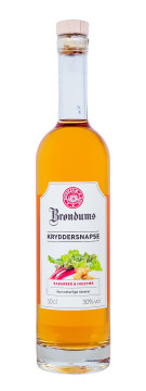 Brondums Kryddersnaps Rhabarber & Ingwer - 0,5L 30% vol