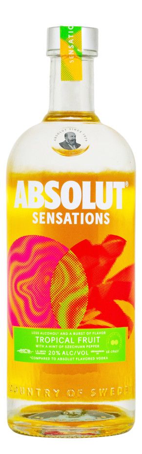 Absolut Sensations Tropical Fruit Flavored Vodka - 1 Liter 20% vol