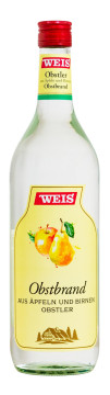 Weis Obstler Obstwässerle - 1 Liter 38% vol