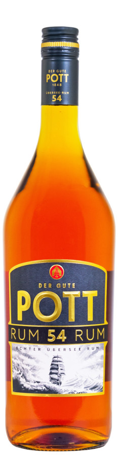 Pott 54 Echter Übersee Rum - 1 Liter 54% vol